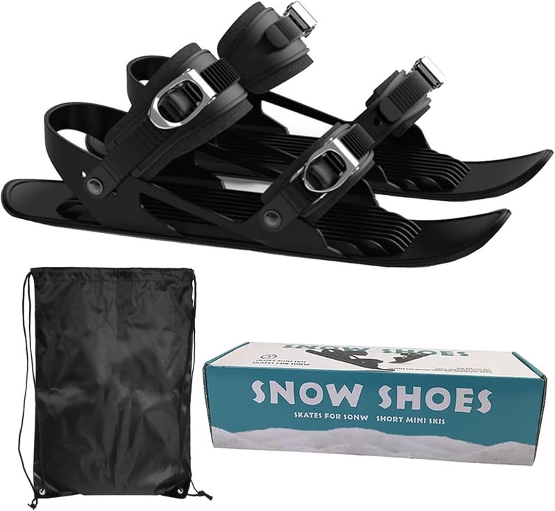 FAYFA Mini Short Ski Skates for Snow Pro Version - Adjustable Snowskates Snowblades Skiboards for Winter Sport Skiing Equipment - Image 1